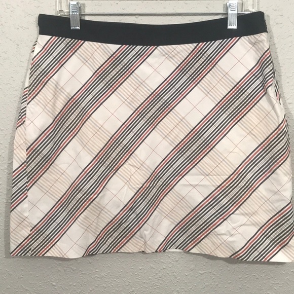 Greg Norman Shark Slanted Plaid Golf Skort size 10 - Picture 1 of 12